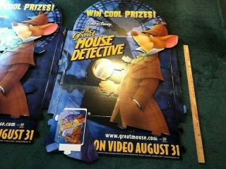 Walt Disney The Great Mouse Detective Vintage Movie Cardboard Cutouts