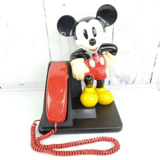 Vintage Disney Mickey Mouse At&t Desk Push Button Telephone