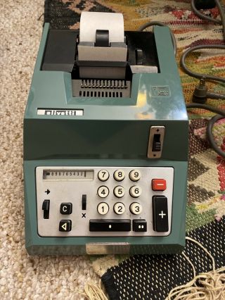 Vintage Olivetti Summa Quanta 20 - 7/8t Adding Machine Calculator Argentina
