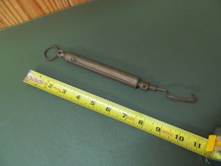 Vintage Chatillon,  Ny Brass Hanging Spring Scales 4lbs Fishing Fisherman’s