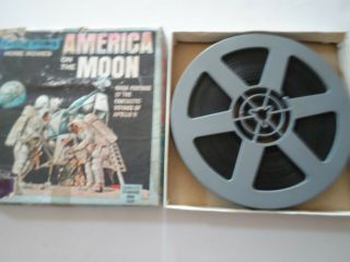 Vintage circa 1969 America On The Moon 8MM Film in B&W - Castle Films 1908 2