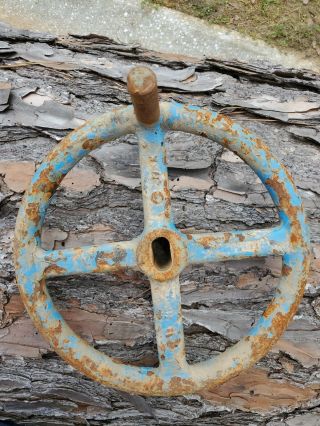 Vintage Industrial Hand Crank Valve Wheel