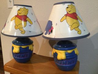 Vintage Disney Winnie The Pooh Hunny Pot Lamp