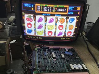Cadillac Jack Funny Fruit Pcb Board Arcade Game 8 Liner Cherry Master Pog E3
