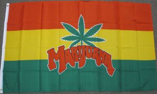 3x5 Marijuana Leaf Flag Weed Bud Pot Mary Jane F512