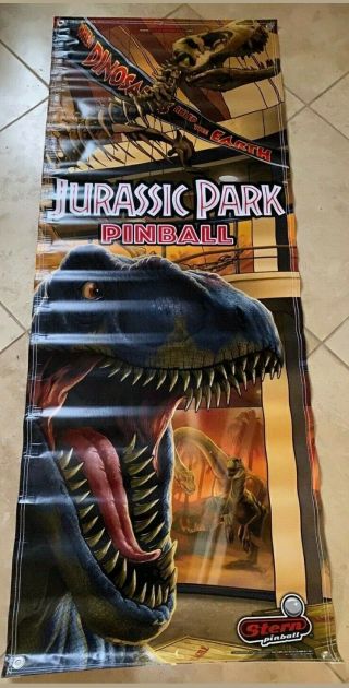 Jurassic Park Stern Pinball Full Size Banner Authentic