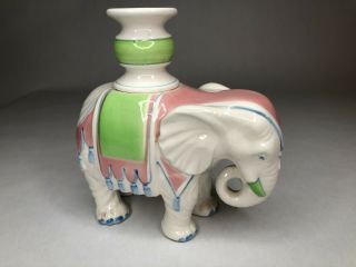 Vintage Fitz And Floyd Ceramic Elephant Candle Holder