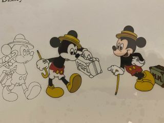 The Magic of Disney Animation Series Cel Mickey Mouse Traveling Rare Vintage 3