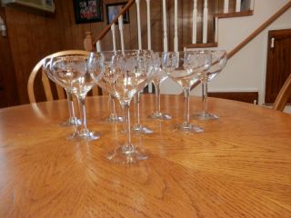 Vintage Princess House Heritage Set Of 8 Stem Balloon Wine Glass Glasses