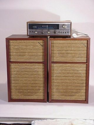 Vintage H H Scott 344b Stereo Tuner Receiver Amplifier & Warfedale W60 Speakers
