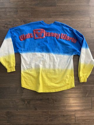 Walt Disney World Spirit Jersey Long Sleeve Shirt Pullover Size L
