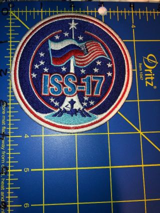 Iss Expedition 17 International Space Station Patch Program Nasa Usa Russia 2008