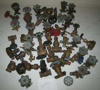 Vintage Brass Valve Steam Air Gas Shutoff Gate Steampunk Parts Assorted Sizes 2
