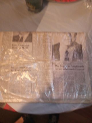 The John F Kennedy Newspaper The Day Of His Death 2