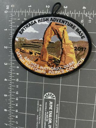 Utah National Parks Council Arches Bsa Entrada High Adventure Base Patch 2017 Ut