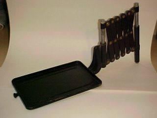 Vintage Scissor Accordion Barber Shop Wall Mount Expandable / Old Phone Tray