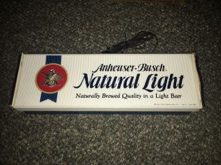 Vintage Anheuser Busch Beer Lighted Sign