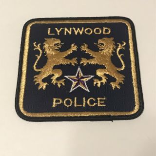 Vintage Lynwood Illinois Police Dept Shoulder Patch Il Cook County