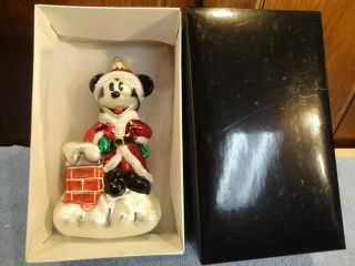 Christopher Radko 1997 " Rooftop Mickey " With Tag For Disney 