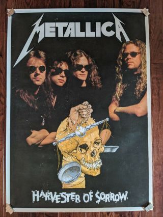 Vintage Metallica - Harvester Of Sorrow - Poster,  24 X 34