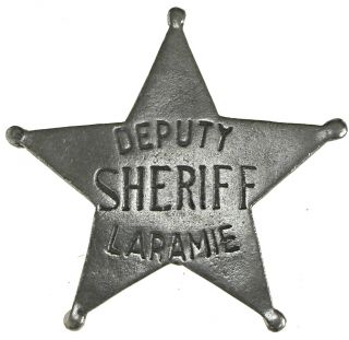 1 In Hat Pin,  Deputy Sheriff Badge Laramie,  Old West,  Made In Usa,  08