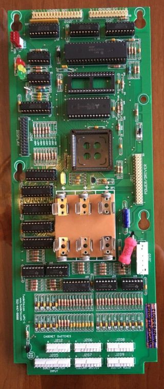 A - 12742 Wpc89 Mpu Board For Bally Williams Pinball Machine Fully Socketed