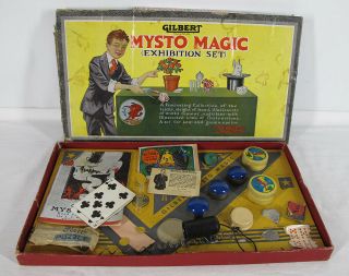 Antique 1938 Gilbert Mysto Magic (exhibition Set) Yqz