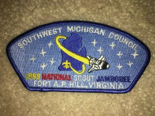 Boy Scout Southwest Michigan Shuttle Council Jsp 1989 National Jamboree Patch