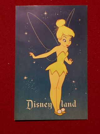 Disneyland Rare Tinker Bell Art Corner Vintage Post Card