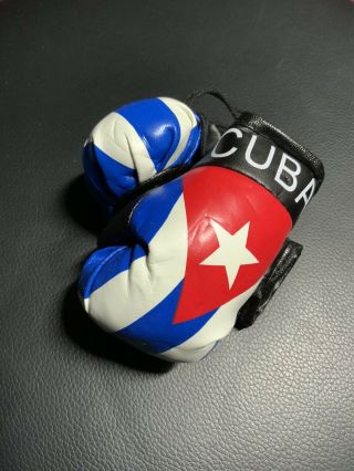Cuba Flag Hanging Mini Boxing Gloves Cuban