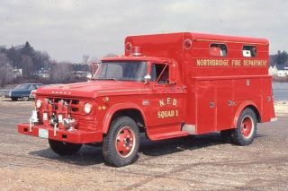Northbridge Ma Squad 1 1969 Dodge Providence Rescue - Fire Apparatus Slide