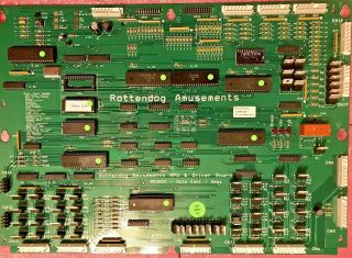 Rottendog Mpu004 Mpu Board For Data East Pinball Machines Jurassic Park