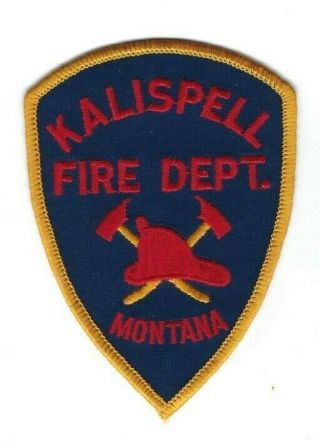 Kalispell (flathead County) Mt Montana Fire Dept.  Patch -