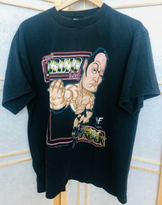 Vintage Wwf The Rock Just Bring It T - Shirt 2000 Y2k Large