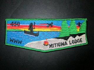 Oa Lodge 450 Mitigwa Green Border Flap