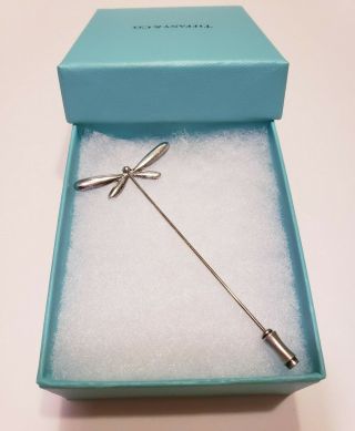 Vintage Tiffany & Co.  Sterling Silver Dragonfly Stick Pin