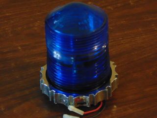 Blue Skee Ball Scoring Top Beacon Light With Bulb.  Light