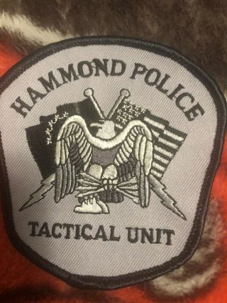 Indiana Police - Hammond Tactical Unit Police In Police Patch