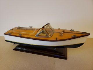Vintage Chris Craft Model Speedboat Display 14 "