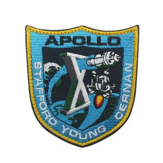 Nasa Apollo X 10 Space Program Astronaut Crew Mission Stafford Young Hook Patch