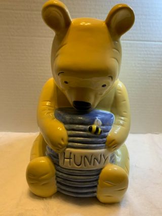Vintage Treasure Craft Winnie The Pooh Pooh Bear With Honey Pot Cookie Jar