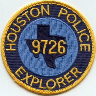 Houston Texas Tx Police Explorer Post 9726 Police Patch