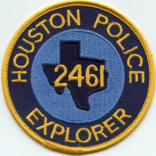 Houston Texas Tx Police Explorer Post 2461 Police Patch