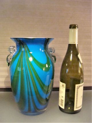Vintage Italian Murano Swirl Cased Art Glass 10 