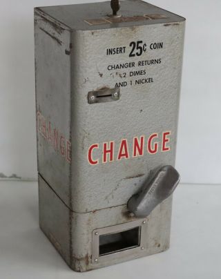 Vintage 1950s 25c Coin Changer Coke Machine Pinball Game Room Arcade