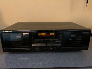 Pioneer Ct - W503r Vintage Auto Reverse Dual Stereo Cassette Deck Player/recorder