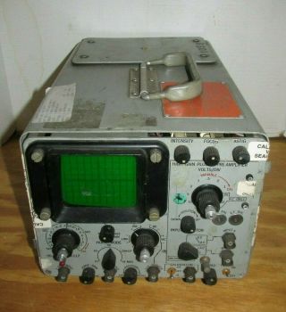 Vintage General Antronics U.  S.  Navy Oscilloscope Model An/usm - 117c