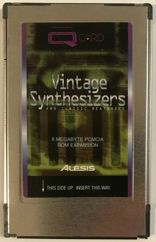Alesis Q Card Vintage Synthesizers And Classic Beatboxes Pcmcia Expansion