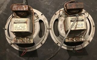 Vintage Utah Seeburg Jukebox Speakers 8” Brs3 - 8cv Alnico Voltage Transformer