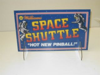 Space Shuttle Pinball Plastic Topper -